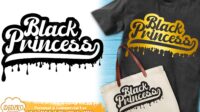 DIDIKO designs Retro Dripping Black Princess SVG scaled 1