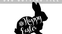 128+ Silhouette Bunny SVG Free -  Download Easter SVG for Free
