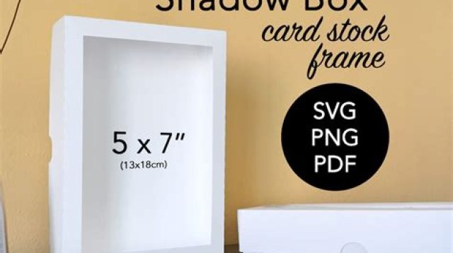 148+ Download Box Template Svg -  Instant Download Shadow Box SVG