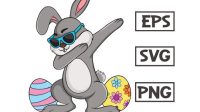149+ Dabbing Bunny SVG -  Best Easter SVG Crafters Image