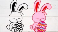 161+ Cute Bunny SVG -  Best Easter SVG Crafters Image