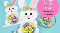 176+ Bunny Candy Holder SVG -  Premium Free Easter SVG