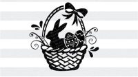 186+ Free SVG Easter Basket -  Digital Download Easter SVG