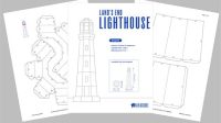 187+ Printable 3d Paper Lighthouse Template -  Ready Print Shadow Box SVG Files