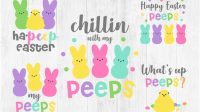189+ Easter Bunny Peep SVG -  Ready Print Easter SVG Files