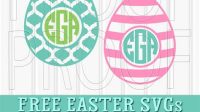 190+ Easter Monogram SVG Free -  Editable Easter SVG Files