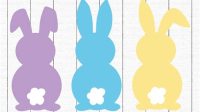 195+ Free Bunny SVG Download -  Editable Easter SVG Files