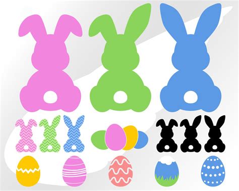 196+ Bunny Egg SVG -  Editable Easter SVG Files