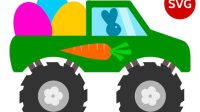 199+ Easter Monster Truck SVG -  Popular Easter Crafters File