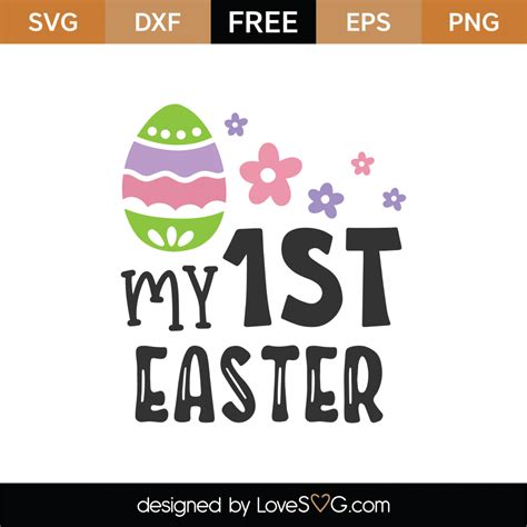 221+ 1st Easter SVG -  Premium Free Easter SVG