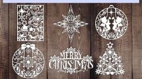 227+ Download Christmas Paper Cutting Templates Free -  Ready Print Shadow Box SVG Files