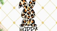 227+ Leopard Bunny SVG -  Instant Download Easter SVG