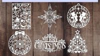 236+ Christmas Paper Cutting Templates Free -  Ready Print Shadow Box SVG Files