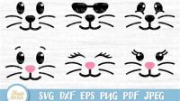 237+ Easter Bunny Face SVG Free -  Popular Easter SVG Cut Files