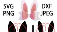 58+ Free Bunny Bow SVG -  Download Easter SVG for Free
