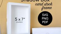 72+ Box Templates Free Download -  Download Shadow Box SVG for Free