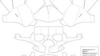 85+ Printable 3d Paper Skull Template -  Instant Download Shadow Box SVG