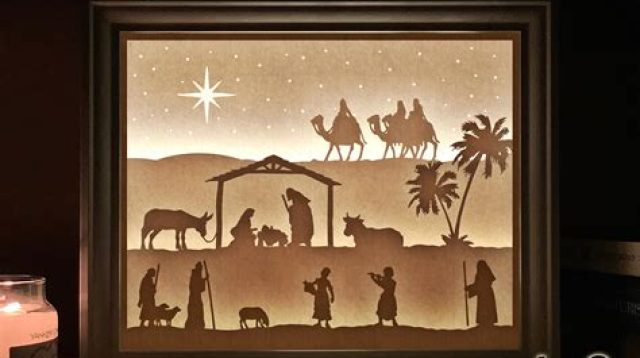 97+ Download Nativity Shadow Box Svg Free -  Best Shadow Box SVG Crafters Image