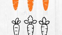 Easter carrot SVG