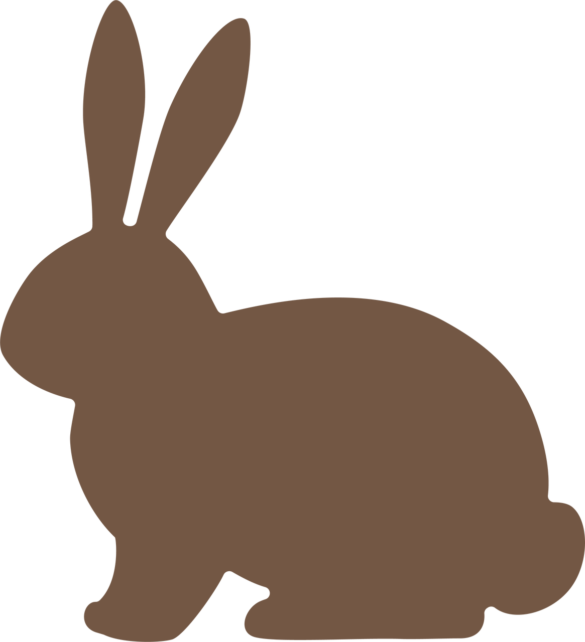 Easter Bunny SVG Cut File - Snap Click Supply Co.