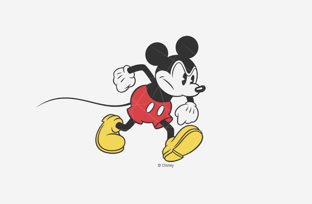 Classic Mickey Angry PNG Free Download