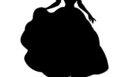 belle silhouette disney 11