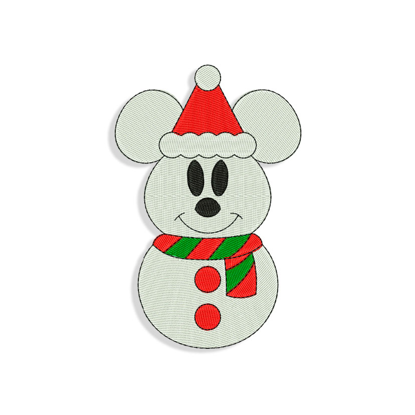 Mickey Mouse Snowman Svg