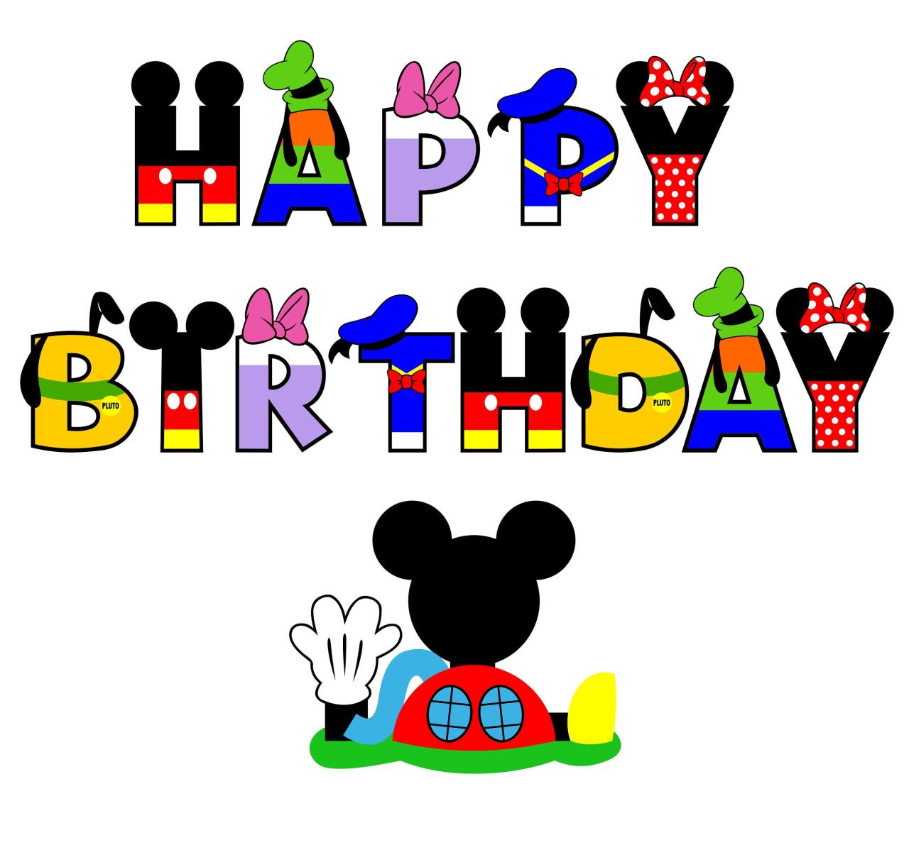 Mickey Mouse Clubhouse Birthday Svg