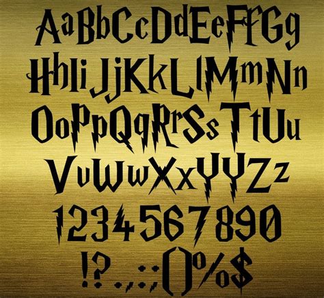 Free SVG Harry Potter Svg Font 11351+ File for Silhouette