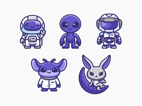 Space Characters by Alfrey Davilla | vaneltia on Dribbble