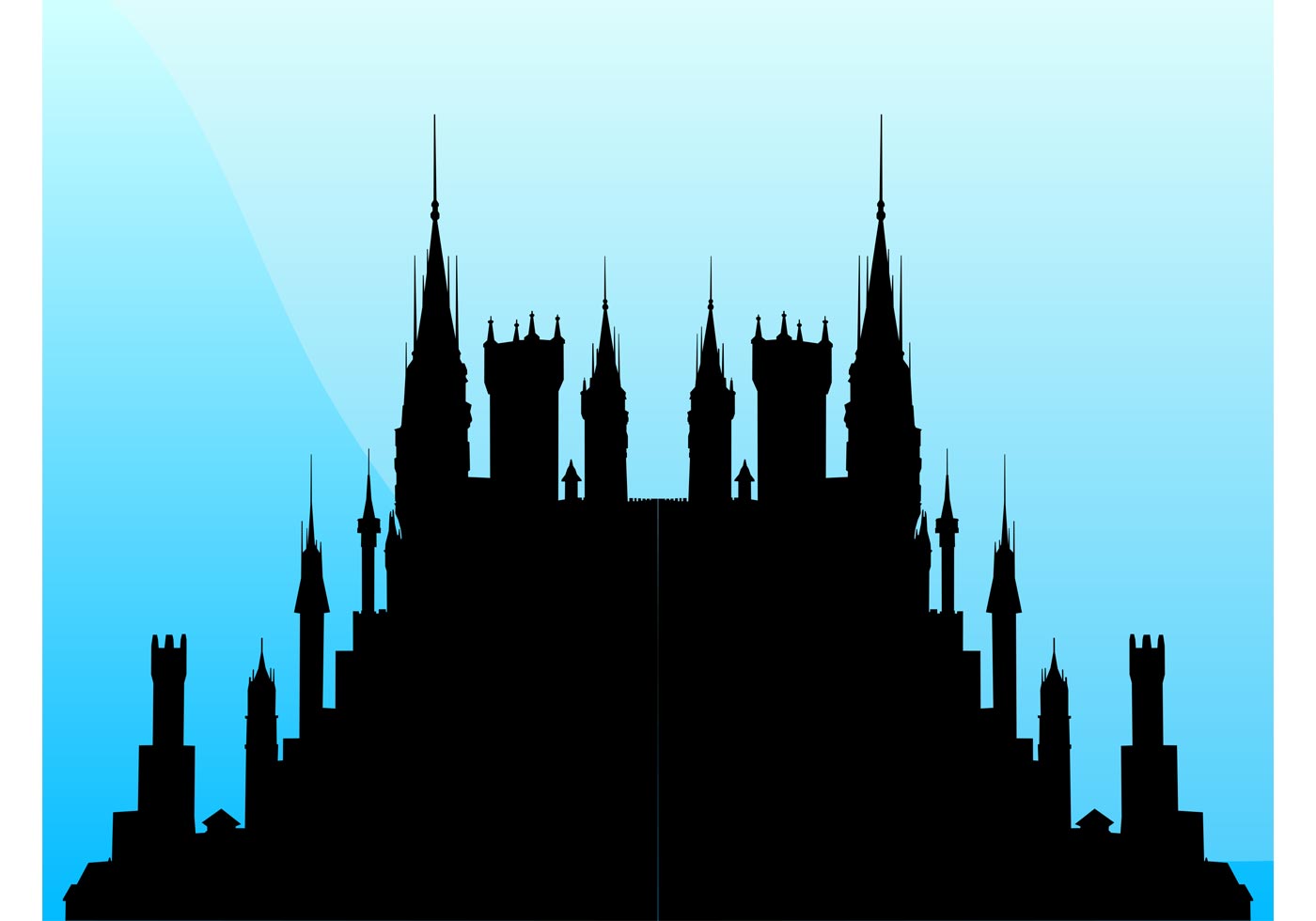 vector fairytale castle