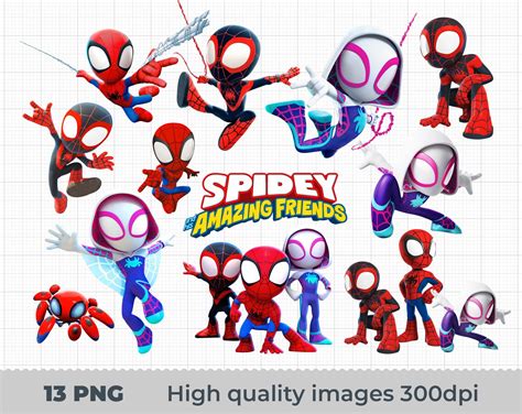 Spidey and his amazing friends png, Spidey png, Spidey and his amazing