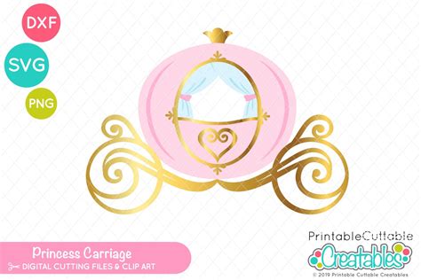 Princess Carriage SVG (541962) | Cut Files | Design Bundles