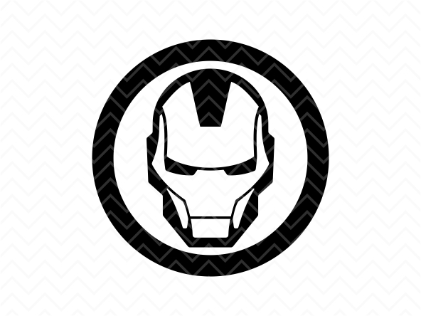 iron man face mask svg