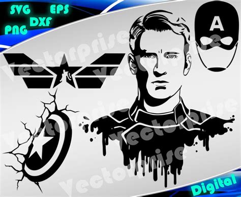 Captain America svg Superheroes svg Capitan America svg | Etsy | Stamp