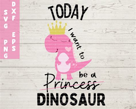 Princess Dinosaur SVG | SVGUNIQUECREATIVE Free SVG