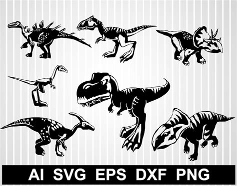 Dinosaur svg files for cricut T-rex svg free Dinosaur clipart | Etsy