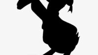 804 8049765 donald duck silhouette illustration